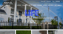 Desktop Screenshot of moralesfuneralhome.com