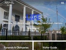 Tablet Screenshot of moralesfuneralhome.com